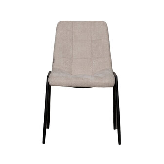 LABEL51 Eetkamerstoel Noor - Naturel - Elite - Black Frame