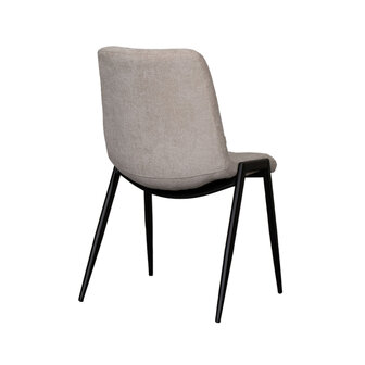 LABEL51 Eetkamerstoel Noor - Naturel - Elite - Black Frame
