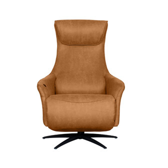 LABEL51 Fauteuil Lund - Cognac - Micro Suede - One Size