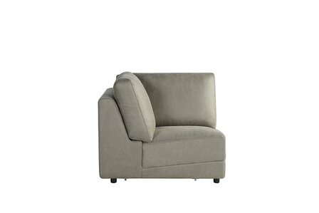 LABEL51 Bank I_Tivoli - Taupe - Micro Suede - Hoek