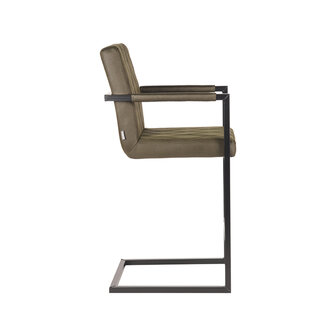 LABEL51 Barkruk Denmark - Army - Microvezel - Laag