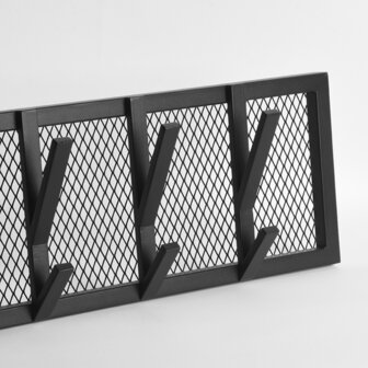 LABEL51 Kapstok Gruff - Zwart - Metaal - L