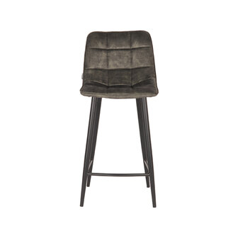 LABEL51 Barkruk Jelt - Hunter - Velours - Laag