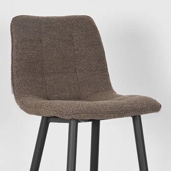 LABEL51 Barkruk Jelt - Bruin - Boucle - Hoog