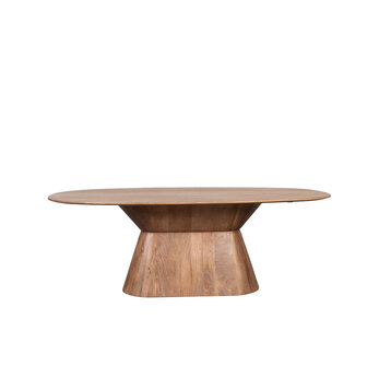 LABEL51 Eetkamertafel Jagger - Nature Smooth - Mangohout - 220 cm - Ovaal