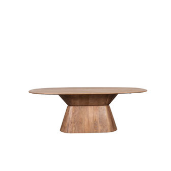 LABEL51 Eetkamertafel Jagger - Nature Smooth - Mangohout - 200 cm - Ovaal