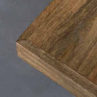 LABEL51 Eetkamertafel Tafelblad Straight Edge - Naturel - Mangohout - 70 cm Straight