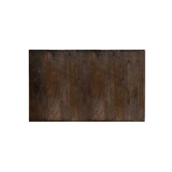 LABEL51 Eetkamertafel Tafelblad Straight Edge - Espresso - Mangohout - 120 cm Straight