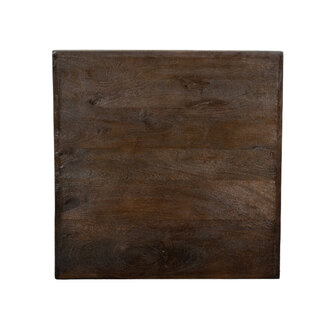 LABEL51 Eetkamertafel Tafelblad Straight Edge - Espresso - Mangohout - 70 cm Straight