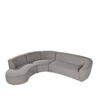 LABEL51 Hoekbank Florence - Mushroom - Royal Boucle - Links Voorstaand