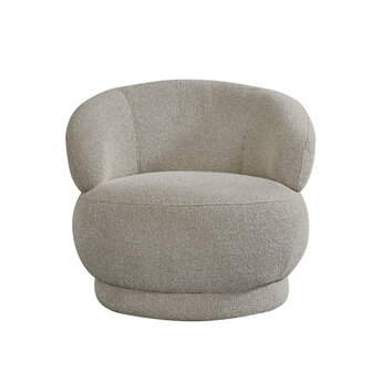 LABEL51 Fauteuil Alvito - Mushroom - Royal Boucle - One Size