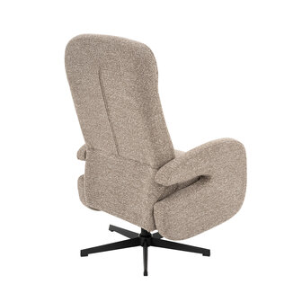 LABEL51 Fauteuil Esbjerg - Mushroom - Royal Boucle - Manueel Verstelbaar