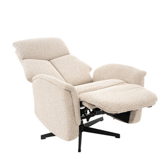 LABEL51 Fauteuil Helsinki - Naturel - Royal Boucle - Manueel Verstelbaar
