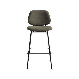 LABEL51 Barkruk Bello - Hunter - Fluweel - Hoog