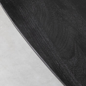 LABEL51 Eetkamertafel Rosie - Zwart - Mangohout - 180 cm