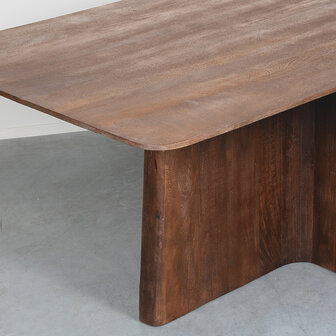 LABEL51 Eetkamertafel Scott - Nature Smooth - Mangohout - 200 cm