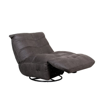 LABEL51 Fauteuil Powernap Station - Antraciet - Micro Suede - One Size