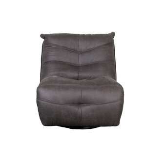 LABEL51 Fauteuil Powernap Station - Antraciet - Micro Suede - One Size