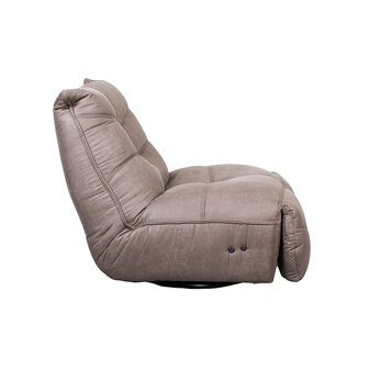 LABEL51 Fauteuil Powernap Station - Taupe - Micro Suede - One Size