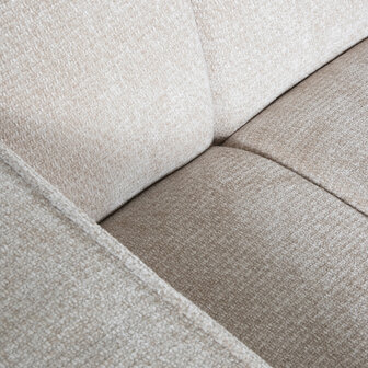 LABEL51 Hoekbank Vitoro - Naturel - Chenille - Hoekbank Links
