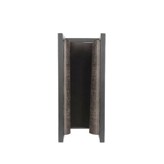 LABEL51 Magazinehouder - Antraciet - Leder - One Size