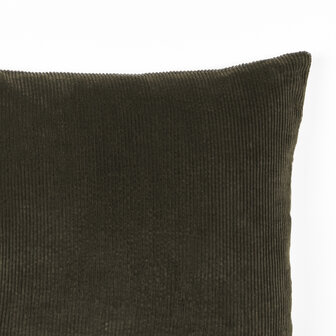 LABEL51 Sierkussen Rib - Army - Katoen - 45x45 cm