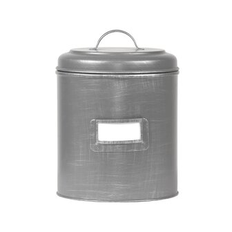 LABEL51 Opbergdozen en manden Opbergblik - Antiek Grijs - Metaal - XL