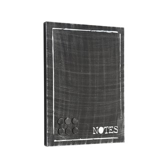 LABEL51 Wanddecoratie Memobord - Antiek Zwart - Metaal - One Size