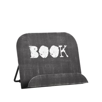 LABEL51 Keukenaccessoires Kookboekstandaard - Antiek Zwart - Metaal - One Size