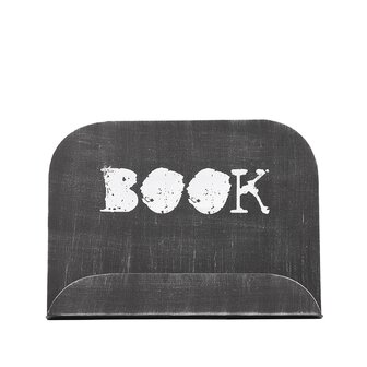 LABEL51 Keukenaccessoires Kookboekstandaard - Antiek Zwart - Metaal - One Size