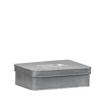 LABEL51 Keukenaccessoires Theedoos - Antiek Grijs - Metaal - One Size