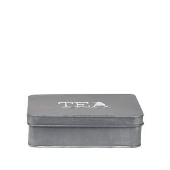 LABEL51 Keukenaccessoires Theedoos - Antiek Grijs - Metaal - One Size