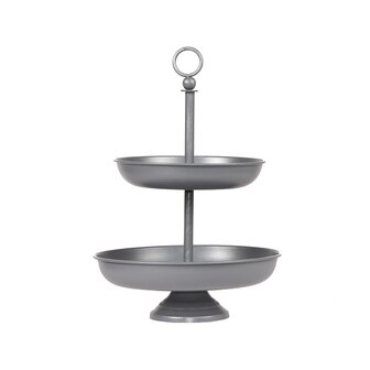 LABEL51 Woondecoratie Etagere - Antiek Grijs - Metaal - One Size