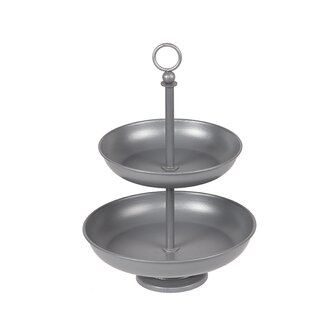 LABEL51 Woondecoratie Etagere - Antiek Grijs - Metaal - One Size