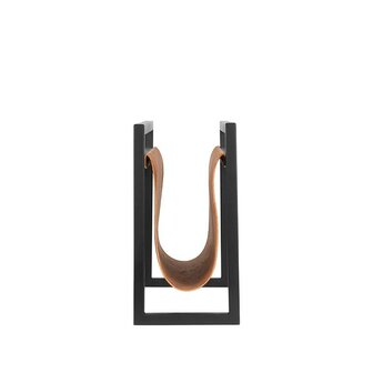 LABEL51 Woondecoratie Magazinehouder - Cognac - Leder - One Size