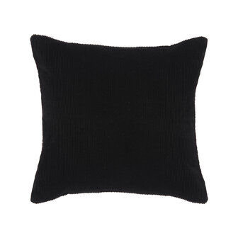 LABEL51 Sierkussens Rib - Zwart - Katoen - 45x45 cm