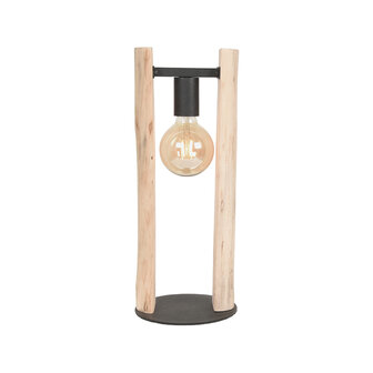 LABEL51 Tafellampen Woody - Naturel - Hout - One Size