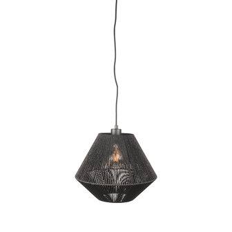 LABEL51 Hanglampen Ibiza - Zwart - Jute - 1-Lichts