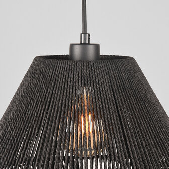 LABEL51 Hanglampen Ibiza - Zwart - Jute - 1-Lichts