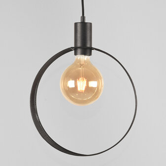 LABEL51 Hanglampen Ronda - Zwart - Metaal - 1-Lichts