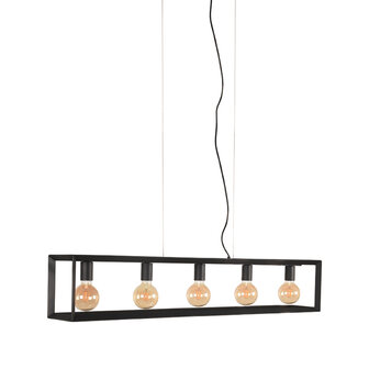 LABEL51 Hanglampen Tetto - Zwart - Metaal - 5-Lichts