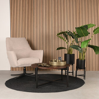 LABEL51 Woondecoratie Plantenstandaards - Zwart - Metaal - One Size