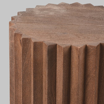 LABEL51 Bijzettafels Novan - Brown Espresso - Mangohout - 35 cm