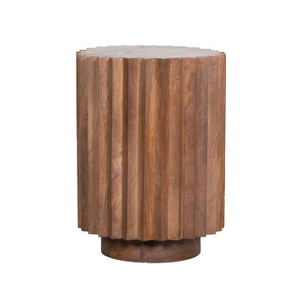 LABEL51 Bijzettafels Novan - Nature Smooth - Mangohout - 35 cm