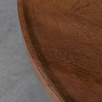 LABEL51 Bijzettafels Elly - Nature Smooth - Mangohout - 42 cm