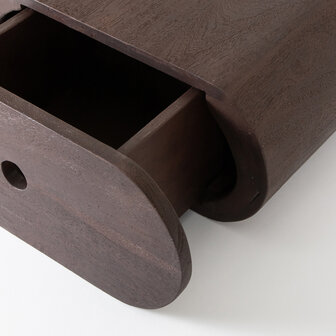 LABEL51 Wandplanken Rise - Espresso - Mangohout - 45 cm