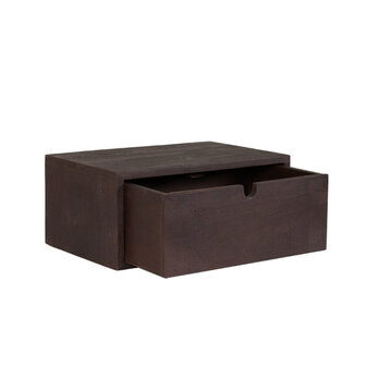 LABEL51 Wandplanken Hover - Espresso - Mangohout - 45 cm