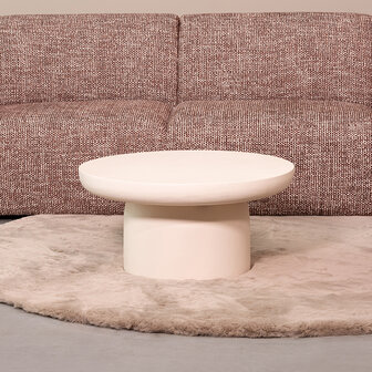 LABEL51 Salontafels Mavi - Soft Sand - Mangohout - 60 cm - Rond
