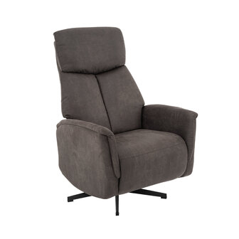 LABEL51 Fauteuils Aarhus - Antraciet - Kunstleder - 2-Motorig