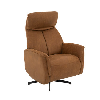 LABEL51 Fauteuils Aarhus - Cognac - Kunstleder - 2-Motorig